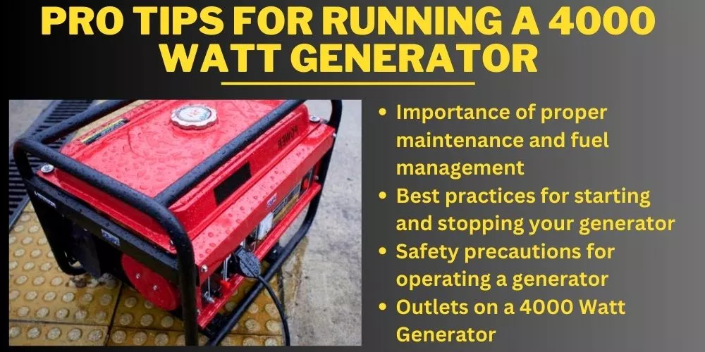 Pro Tips for Running Generator